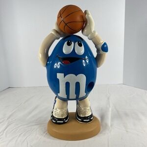M&M's MARS Blue Basketball Dispenser Official Collectible Candy Large M&M